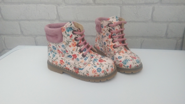 Pink Flower Boots