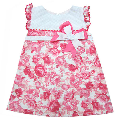 Pink Rose Spanish Baby Dress